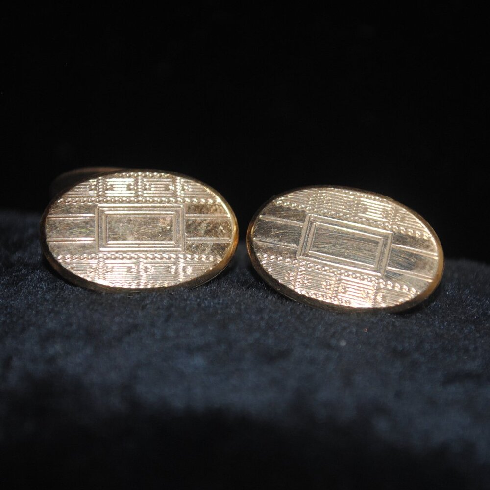 Antique Hayward 1/20 12k Gold-filled Engraved Cufflinks
